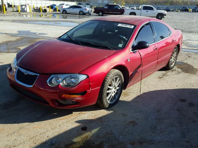 2C3AE66G34H608873 - 2004 CHRYSLER 300M MAROON photo 2