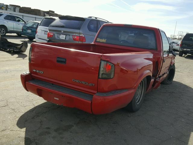 1GCCS1440Y8163321 - 2000 CHEVROLET S TRUCK S1 RED photo 4