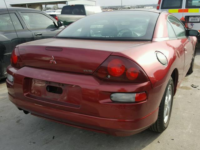 4A3AC34G11E134750 - 2001 MITSUBISHI ECLIPSE RS RED photo 4