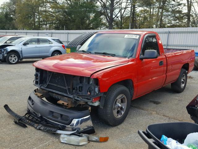 1GCEC14V12Z115584 - 2002 CHEVROLET SILVERADO RED photo 2