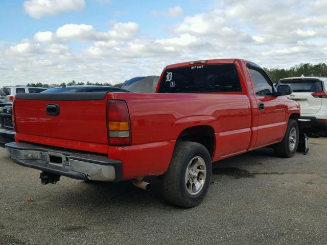 1GCEC14V12Z115584 - 2002 CHEVROLET SILVERADO RED photo 4