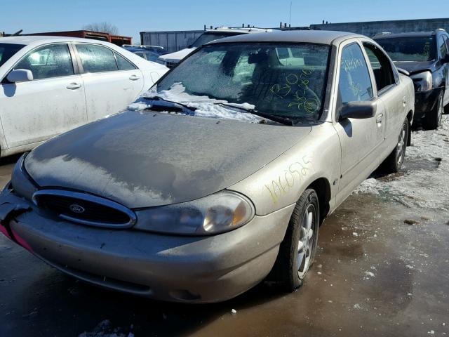 1FAFP66LXYK105838 - 2000 FORD CONTOUR SE GOLD photo 2