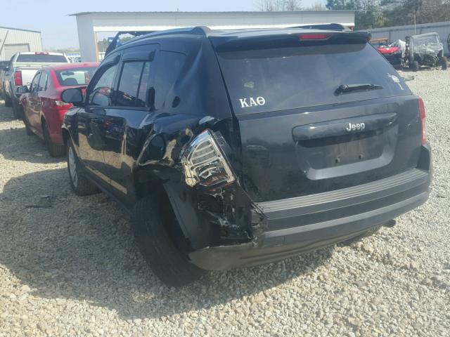 1C4NJCBB6DD255995 - 2013 JEEP COMPASS SP BLACK photo 3