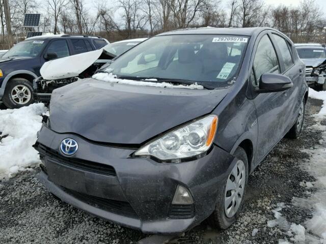 JTDKDTB37E1564087 - 2014 TOYOTA PRIUS C BLACK photo 2