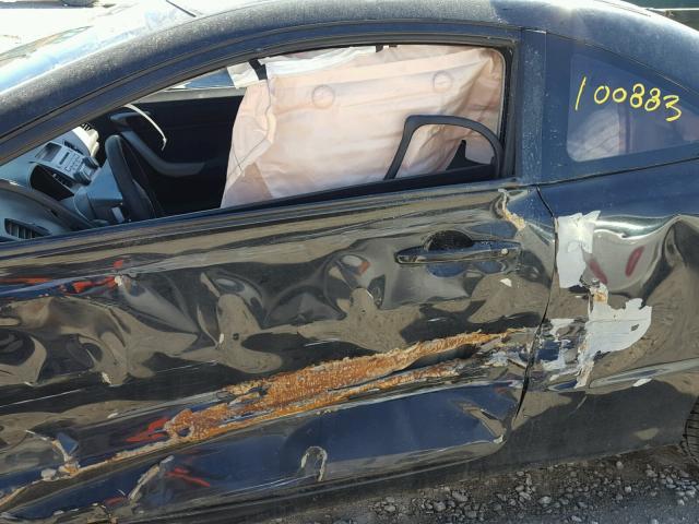 2HGFG128X8H550670 - 2008 HONDA CIVIC EX შავი ფოტო 10