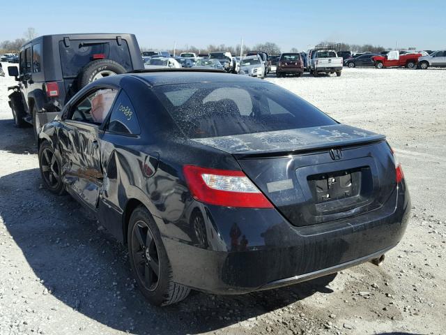 2HGFG128X8H550670 - 2008 HONDA CIVIC EX შავი ფოტო 3