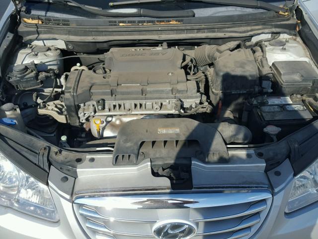 KMHDU4AD4AU837905 - 2010 HYUNDAI ELANTRA BL SILVER photo 7