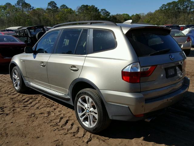 WBXPC934X8WJ05715 - 2008 BMW X3 3.0SI GOLD photo 3