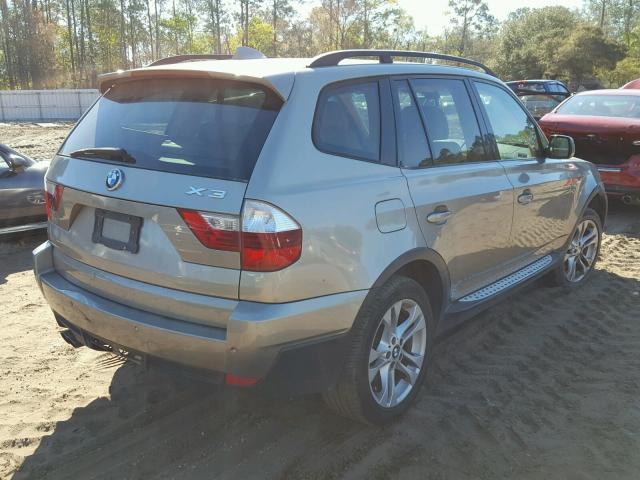 WBXPC934X8WJ05715 - 2008 BMW X3 3.0SI GOLD photo 4
