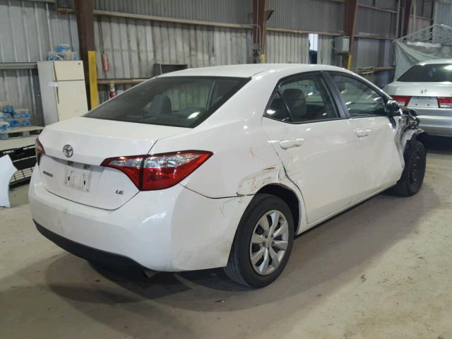 5YFBURHE8FP255026 - 2015 TOYOTA COROLLA L WHITE photo 4