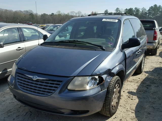 1C4GJ45311B271192 - 2001 CHRYSLER VOYAGER LX BLUE photo 2