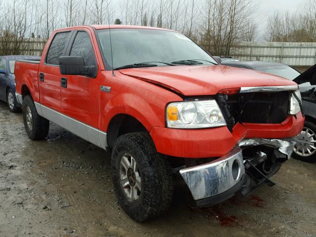 1FTPW14567KD45623 - 2007 FORD F150 SUPER RED photo 1