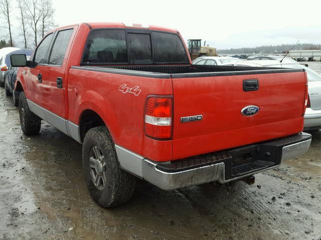 1FTPW14567KD45623 - 2007 FORD F150 SUPER RED photo 3