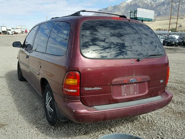 2FMZA51U9WBE40286 - 1998 FORD WINDSTAR W BURGUNDY photo 3