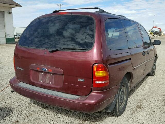 2FMZA51U9WBE40286 - 1998 FORD WINDSTAR W BURGUNDY photo 4