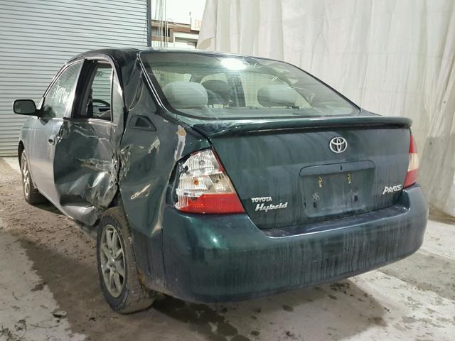 JT2BK18U820049913 - 2002 TOYOTA PRIUS GREEN photo 3