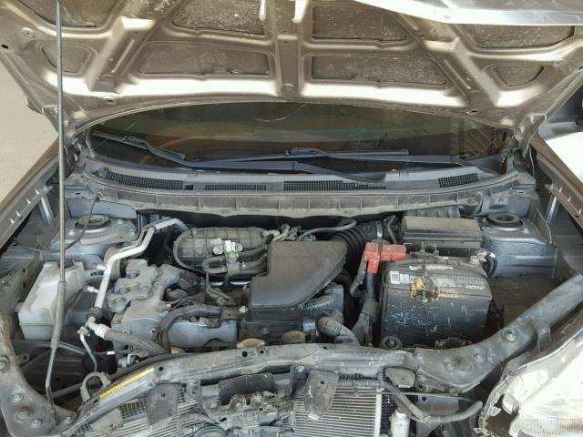 JN8AS5MT6CW293408 - 2012 NISSAN ROGUE S GRAY photo 7