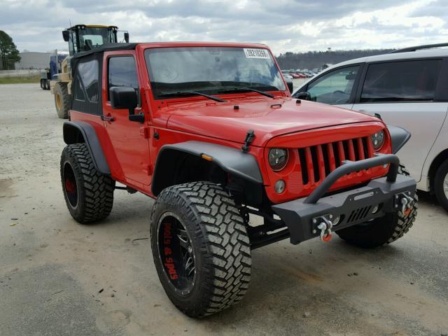 1C4AJWAG3FL721730 - 2015 JEEP WRANGLER S RED photo 1