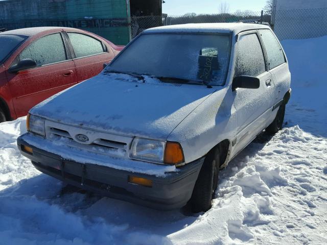 KNJPT06H0L6149753 - 1990 FORD FESTIVA L WHITE photo 2