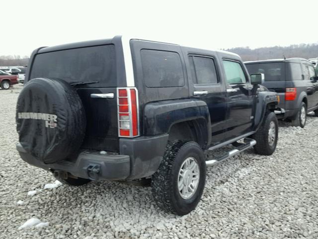 5GTDN136568280588 - 2006 HUMMER H3 BLACK photo 4