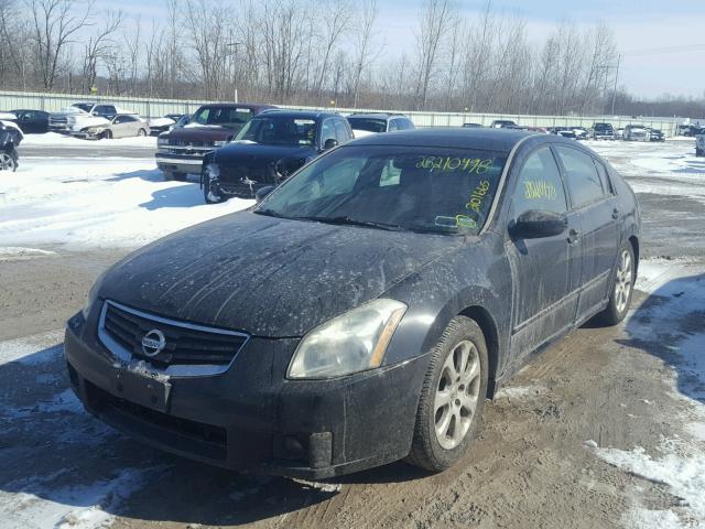 1N4BA41E77C842775 - 2007 NISSAN MAXIMA SE BLACK photo 2