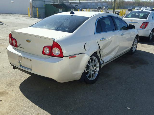 1G1ZE5E04CF108355 - 2012 CHEVROLET MALIBU LTZ WHITE photo 4