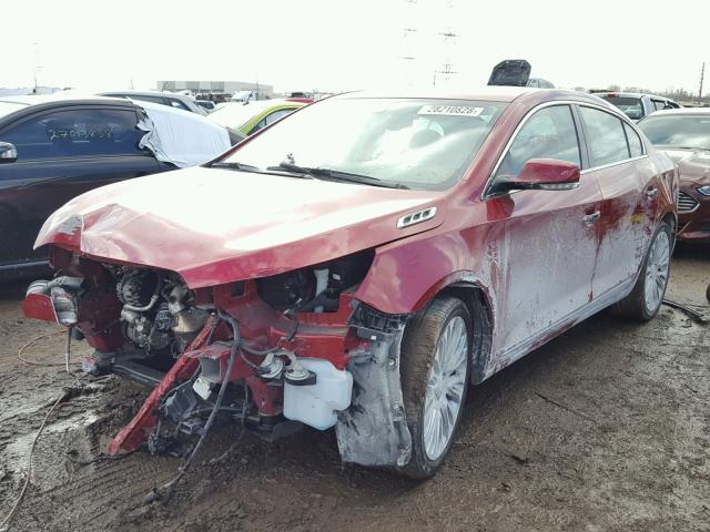 1G4GF5G35EF139504 - 2014 BUICK LACROSSE T RED photo 2