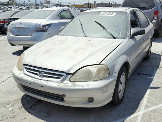 2HGEJ6613XH558485 - 1999 HONDA CIVIC BASE SILVER photo 2