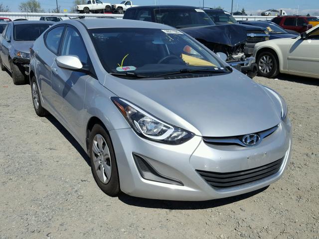 5NPDH4AE4GH697536 - 2016 HYUNDAI ELANTRA SE SILVER photo 1