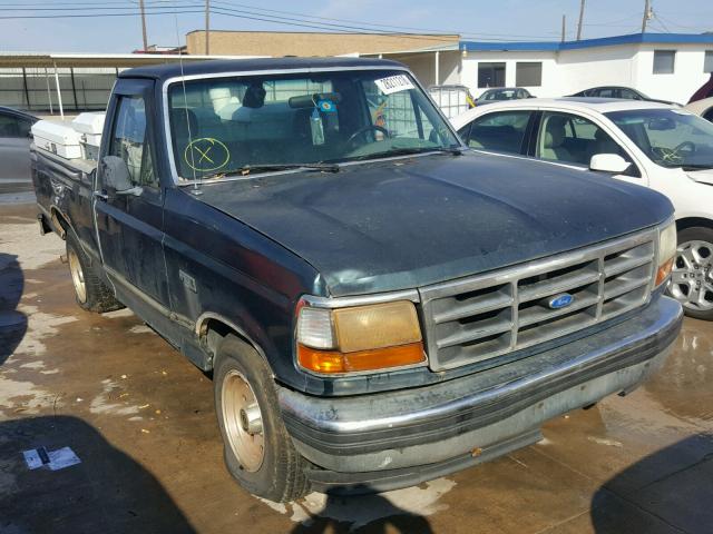 1FTEF15N3SNA00496 - 1995 FORD F150 GREEN photo 1