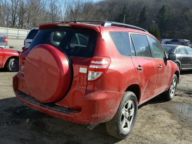 2T3ZF33V29W003103 - 2009 TOYOTA RAV4 RED photo 4