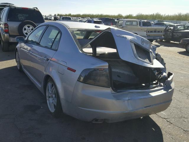 19UUA66255A031970 - 2005 ACURA TL SILVER photo 3