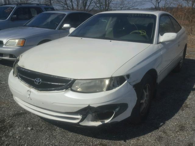 2T1CG22P91C467035 - 2001 TOYOTA CAMRY SOLA WHITE photo 2