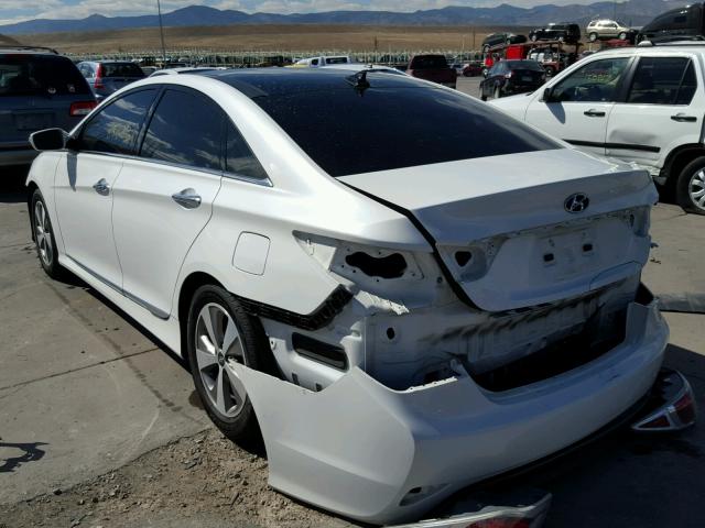 KMHEC4A40CA059940 - 2012 HYUNDAI SONATA HYB YELLOW photo 3