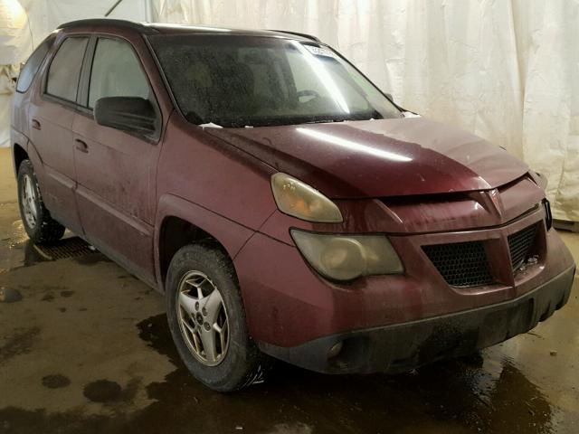 3G7DB03E44S537714 - 2004 PONTIAC AZTEK MAROON photo 1