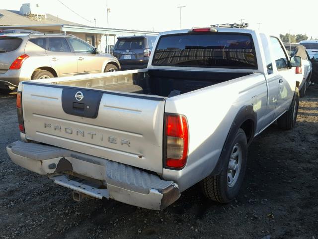 1N6DD26T24C419746 - 2004 NISSAN FRONTIER K SILVER photo 4