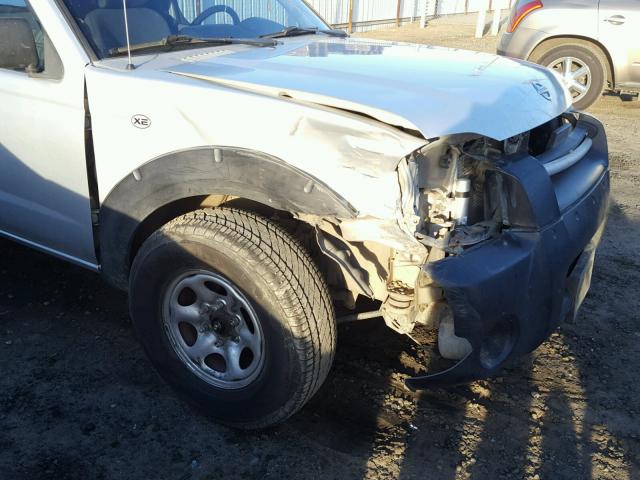 1N6DD26T24C419746 - 2004 NISSAN FRONTIER K SILVER photo 9