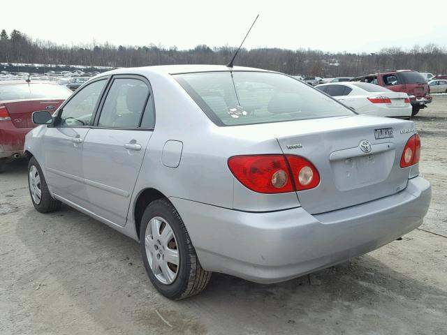 2T1BR32E88C865731 - 2008 TOYOTA COROLLA CE SILVER photo 3