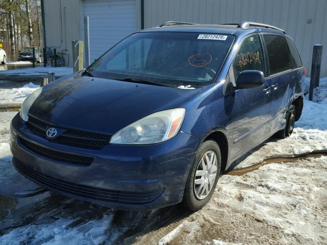 5TDZA23C84S196777 - 2004 TOYOTA SIENNA CE/ BLUE photo 2