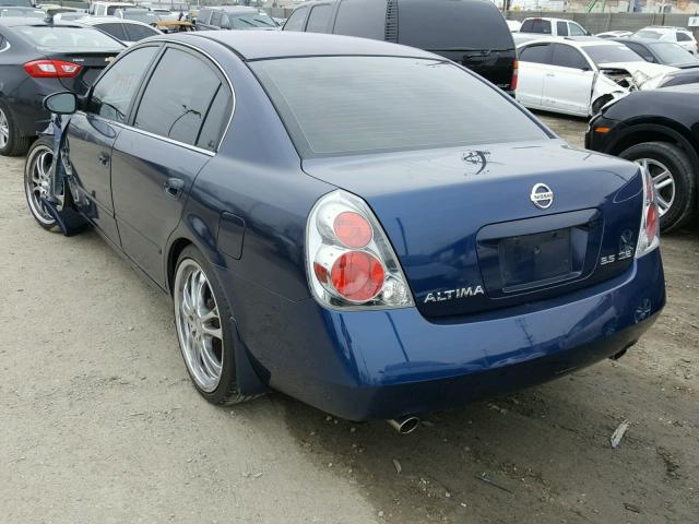 1N4BL11D16N339505 - 2006 NISSAN ALTIMA SE BLUE photo 3