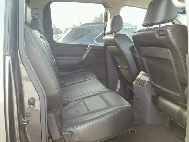 1N6AA07B55N516340 - 2005 NISSAN TITAN XE GRAY photo 6