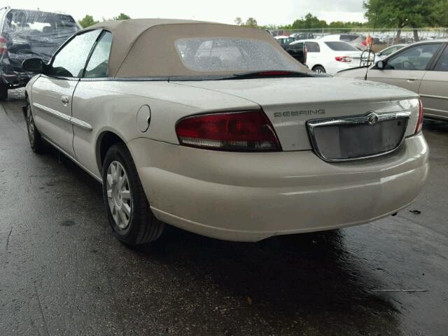 1C3EL45X74N306524 - 2004 CHRYSLER SEBRING LX WHITE photo 3