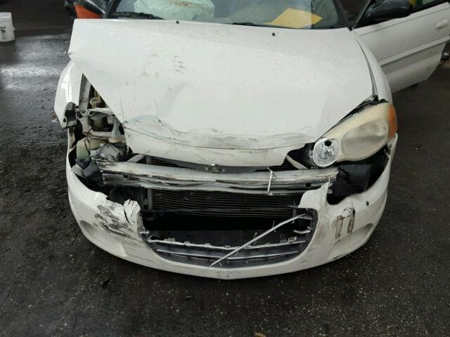 1C3EL45X74N306524 - 2004 CHRYSLER SEBRING LX WHITE photo 7