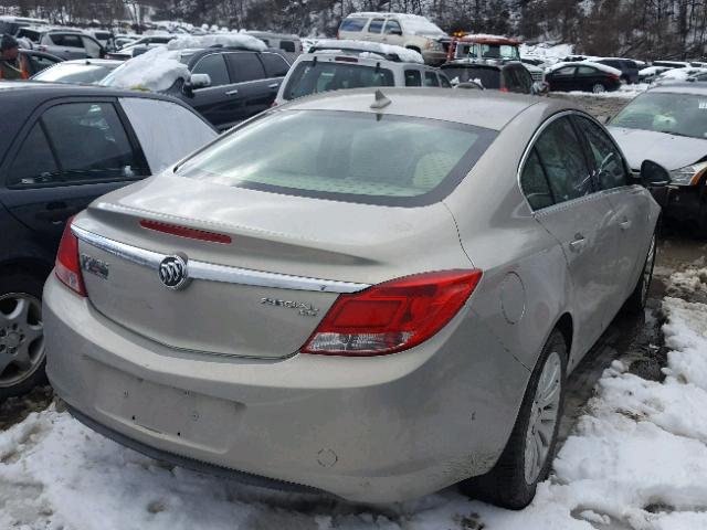 W04GN5EC2B1033587 - 2011 BUICK REGAL CXL SILVER photo 4