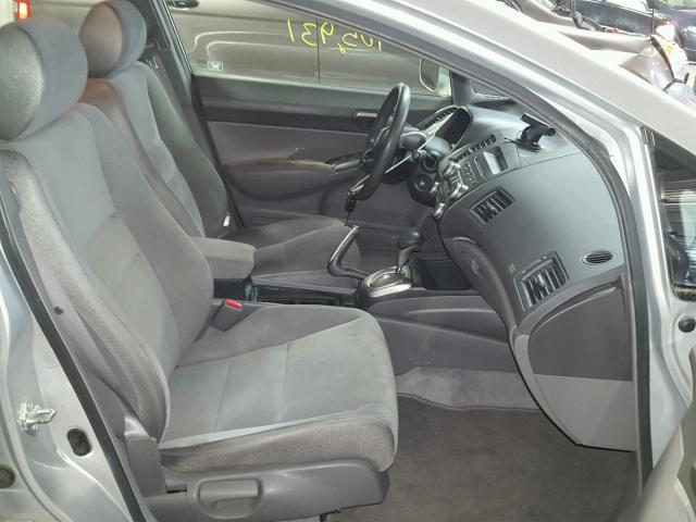 2HGFA16568H301929 - 2008 HONDA CIVIC LX SILVER photo 5