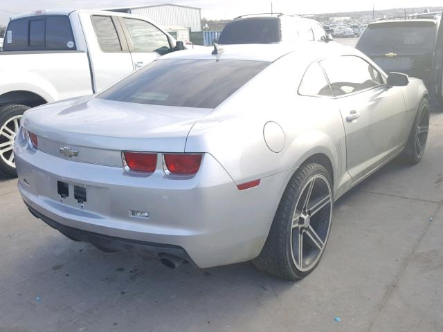 2G1FE1EV6A9210527 - 2010 CHEVROLET CAMARO LS SILVER photo 4