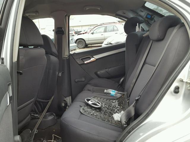 KL1TD5DEXBB131715 - 2011 CHEVROLET AVEO LS 银色 照片 6