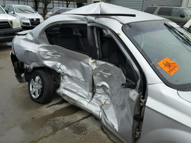 KL1TD5DEXBB131715 - 2011 CHEVROLET AVEO LS 银色 照片 9