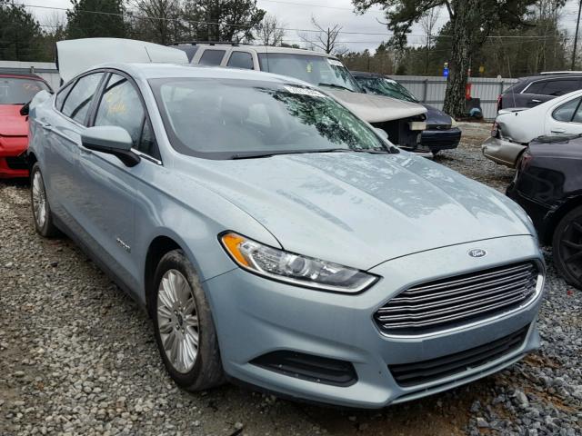 3FA6P0UU3ER190148 - 2014 FORD FUSION S H BLUE photo 1