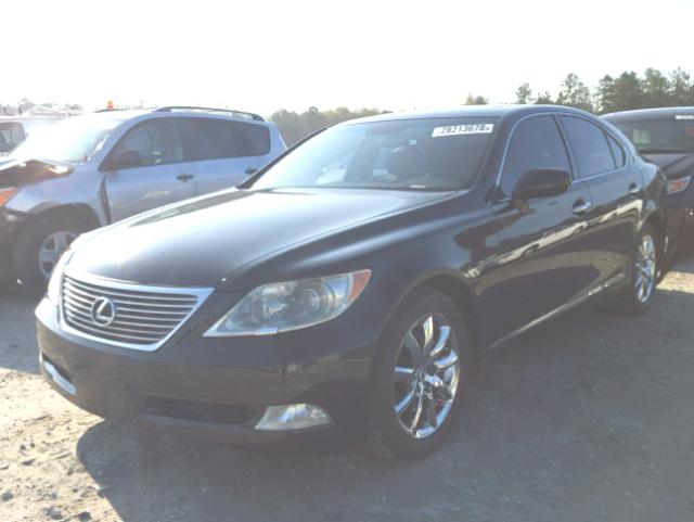 JTHBL46F975037594 - 2007 LEXUS LS 460 BLACK photo 2